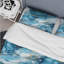Ensemble de housse de couette bleu et blanc Oceanic Allure Marble-1036443405