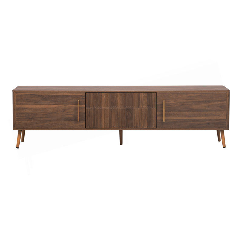 Charmant meuble télé Mid-Century avec plusieurs options de rangement pour la maison