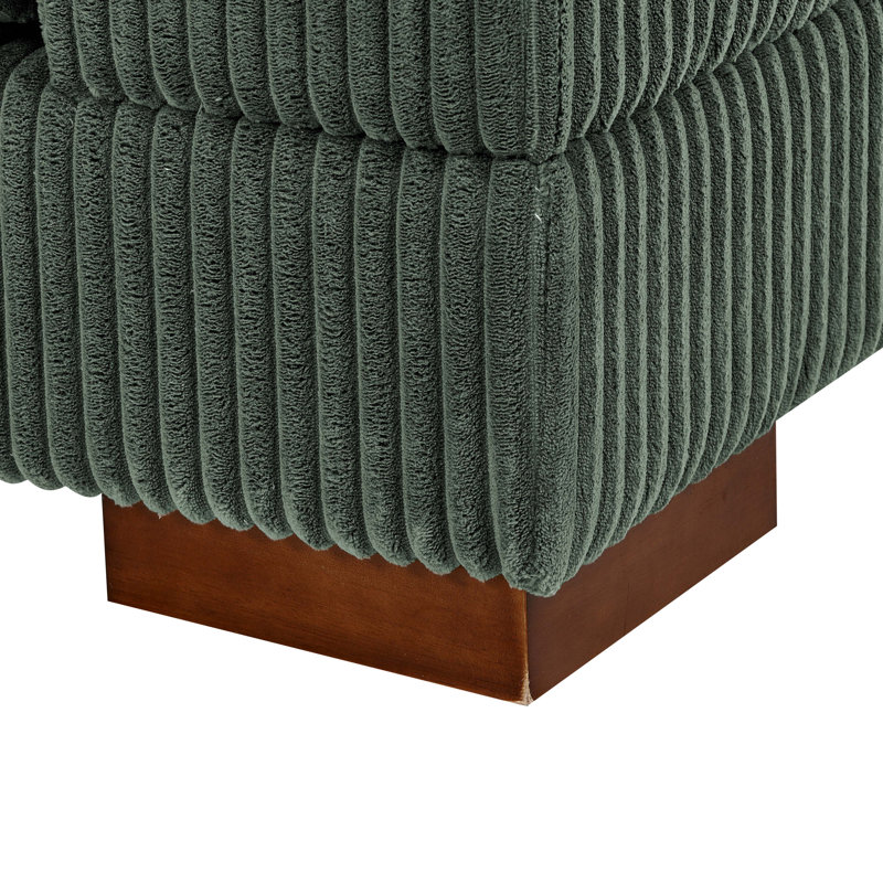 Basilius 2 - Piece Corduroy Sectional