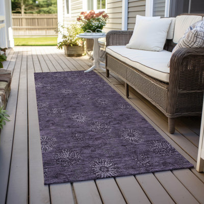 Malchow Washable Floral Indoor / Outdoor Rug
