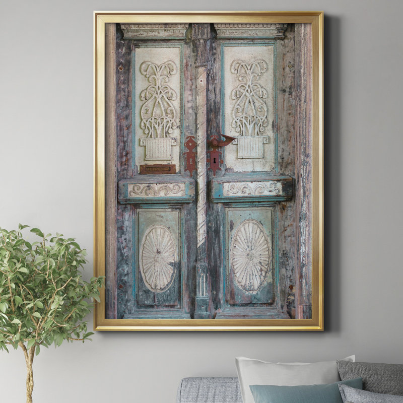«Baltic Door» par J Paul - reproduction de photo sur toile encadrée, H 18,5 po x l 24,5 po x P 1,5 po, Doré