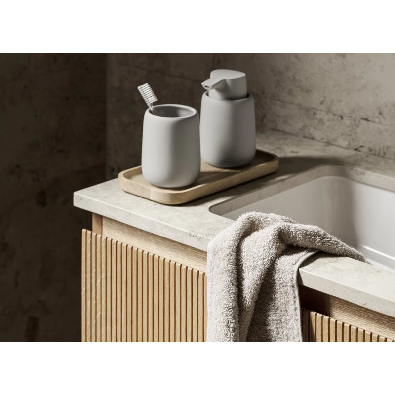 OKU Rectangular Tray, 0.8" H x 9.9" W x 4.9" D, Oak
