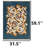 Blue Pixel Art Leopard Pelt Accent Rug-123297201
