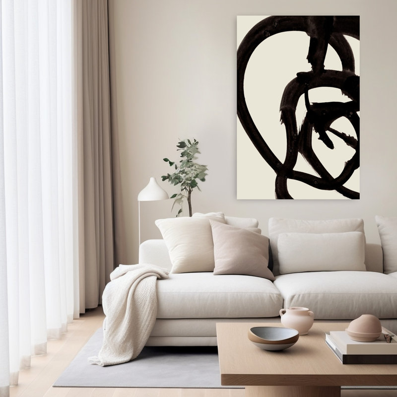 Art contemporain abstrait géométrique contemporain, H 60 po x l 40 po