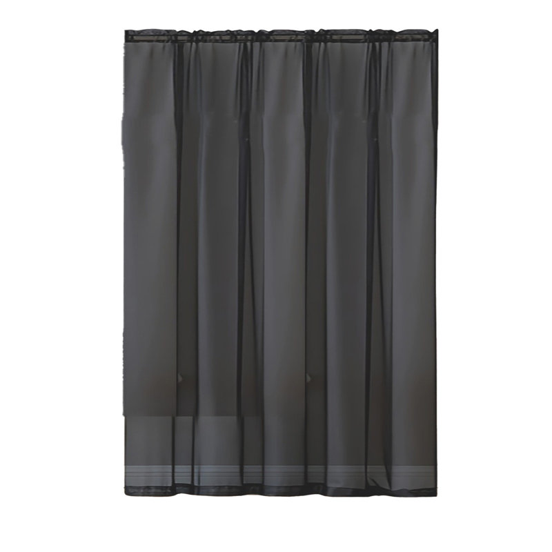 Rideaux de couleur unie Rideaux de gaze Rideaux semi-ombrés Rideaux en polyester Rideaux décoratifs à travers les tringles