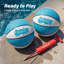 Paquet de 2 balles de basketball GoSports - bleu - taille 6 (9 pouces)