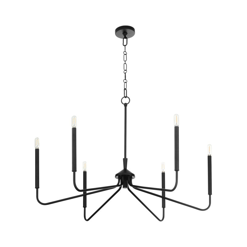 Adlea Chandelier, Matte Black