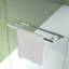 Porte coulissante de 60 po de largeur et 70 po de hauteur avec porte coulissante en aluminium et double poignée comme porte-serviettes