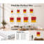 «Red and Yellow Color Field Abstract», affiche sur toile-1299060227