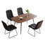 5-Piece Dining Table and Chairs ,Dining Room Set with 4 Modern Chairs-64484357-64484359