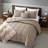 Kenneth Cole Reaction Solid 5 Piece Reversible Brown Comforter Bonus Set-124325393