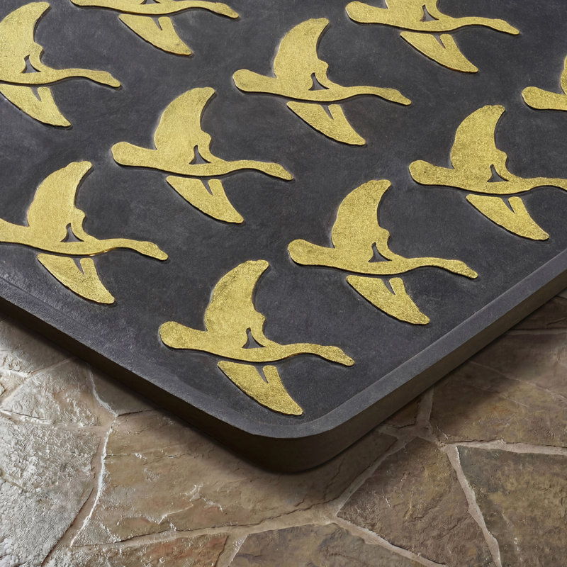 Eddie Bauer Geese Rubber Boot Trays, Geese Black