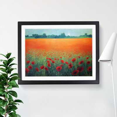 XH1022-8649X Superb Poppies Flowers 1 Piece Single Picture Frame Painting