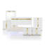 Ensemble de chambre avec lit plateforme 6 pièces Clemson-752605990-752606010-766987124