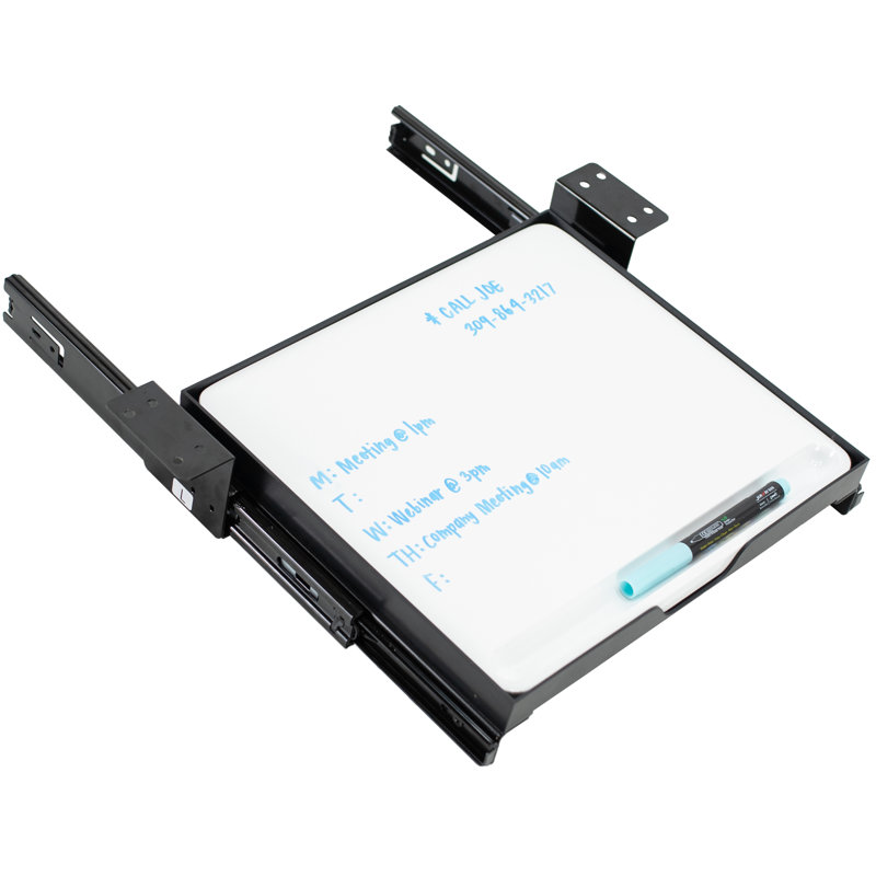 Under Desk Whiteboard Slider Tray, 16" x 15"