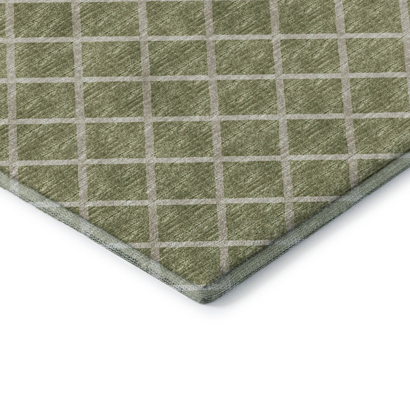 Tapis en aloès de qualité supérieure lavable à la machine Uran AMF140, Rectangle 9 pi x 12 pi