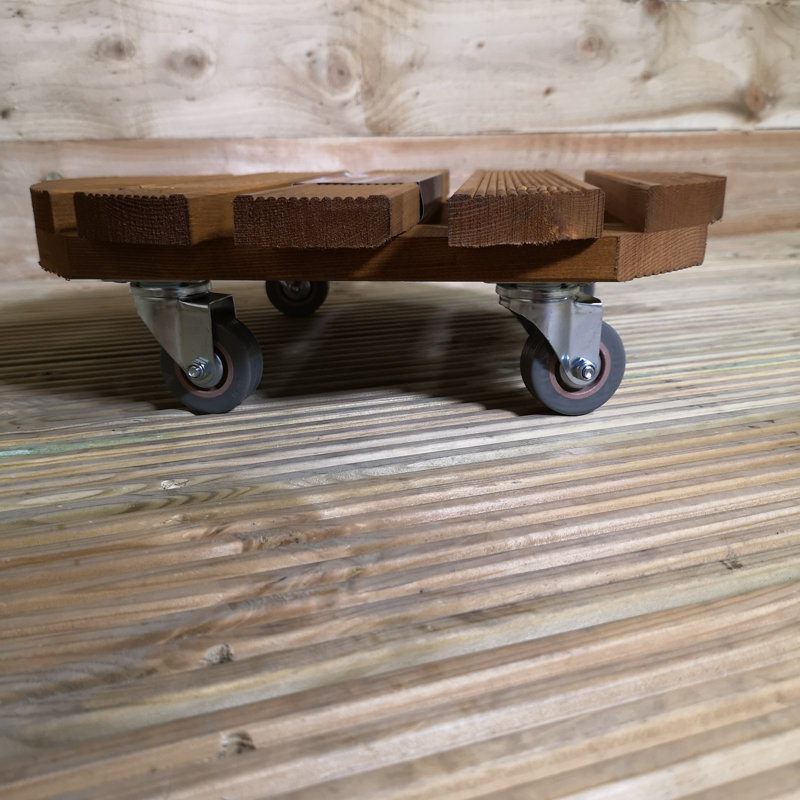 Wood Caddy Plant Stand