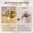 Modern Globe Clear Glass Bathroom Vanity Light Fixture with Metal Gooseneck Frame-102572771-110546007