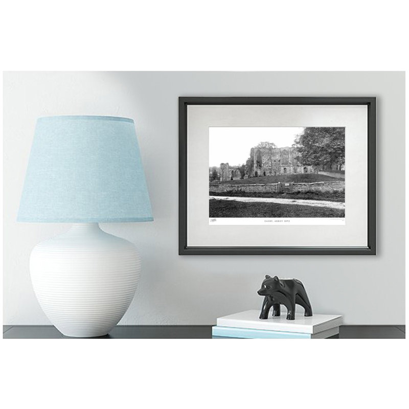 Easby, Abbey 1892 - Single Picture Frame Print, 28cm H x 36cm W x 2.3cm D
