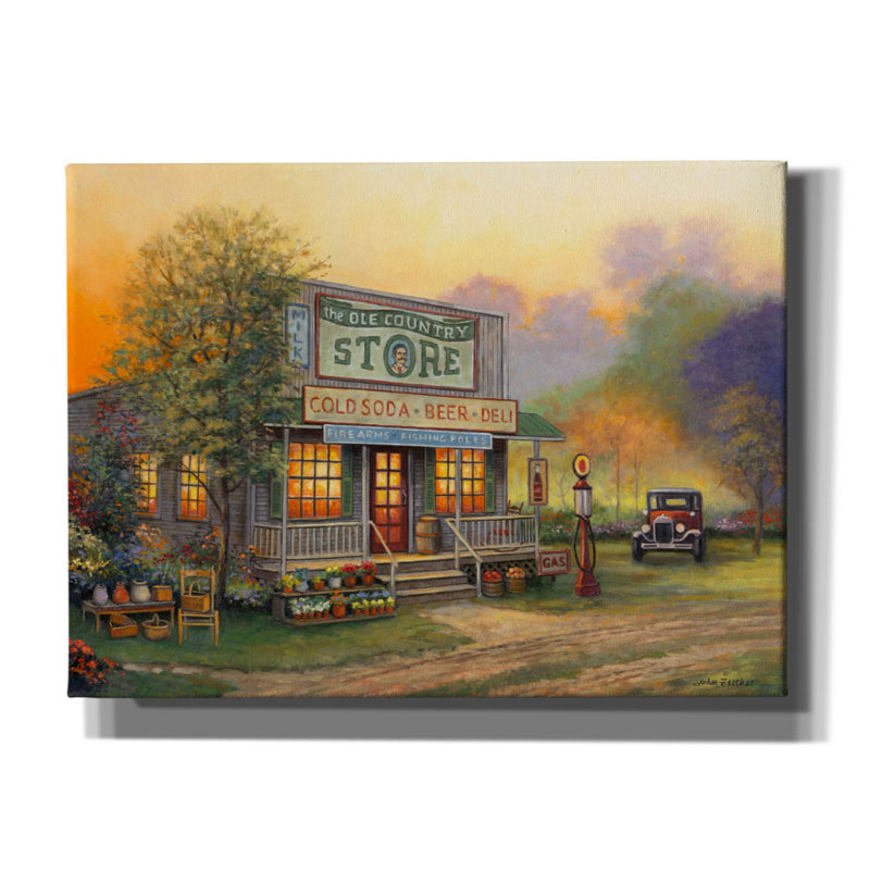 «Old Country Store» par John Zaccheo, H 40 po x l 54 po