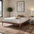 Galle, Turned Legs, King Platform Bed, Brown, 81.00'' W X 86.50'' L X 13.60'' H-1001976474