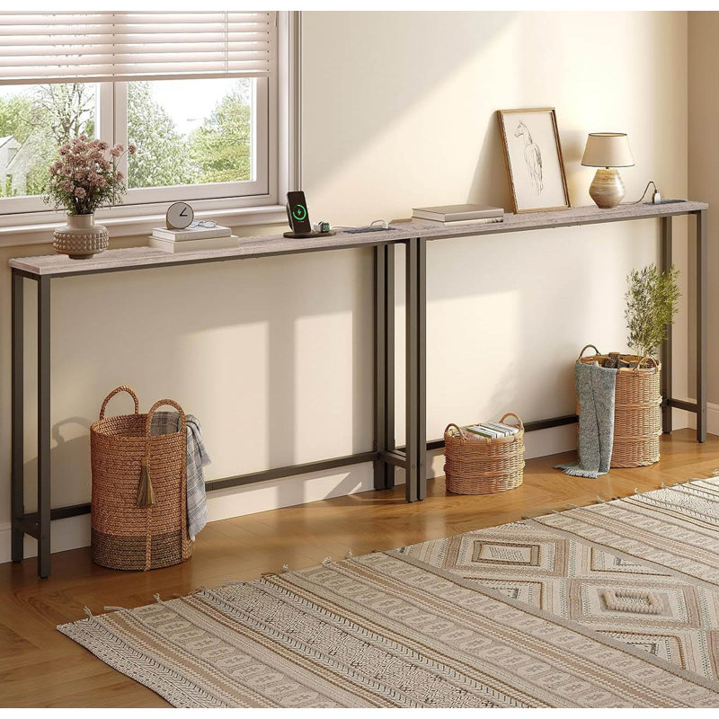Table d'appoint Narrow Console, Grège