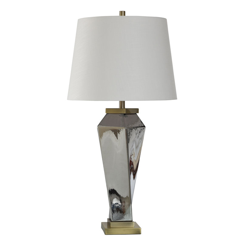 Glass Table Lamp - Kynlee Gold - White Shade