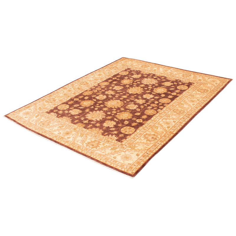 Tapis unique en laine noué à la main 7 pi 10 po x 9 pi 9 po nouvel âge Attwood