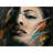Brown Figurative Braided Polyester Placemat - Abstract Woman