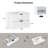 24'' Single Bathroom Vanity With Ceramic Top Wall-Mounted-119636667