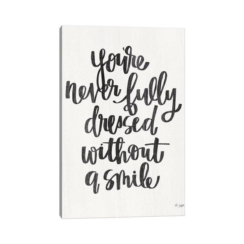 You're Nev 1 Piece Wrapped Canvas Wall Art, 30.48 cm H x 20.32cm W