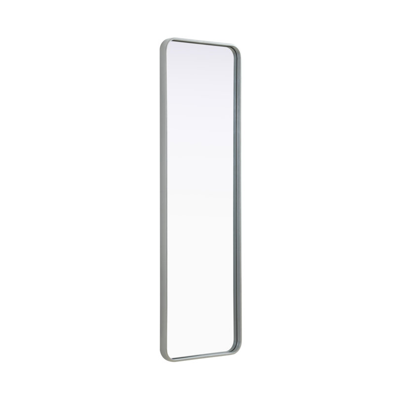Erath Contour Metal Mirror, Silver, 60" x 18"