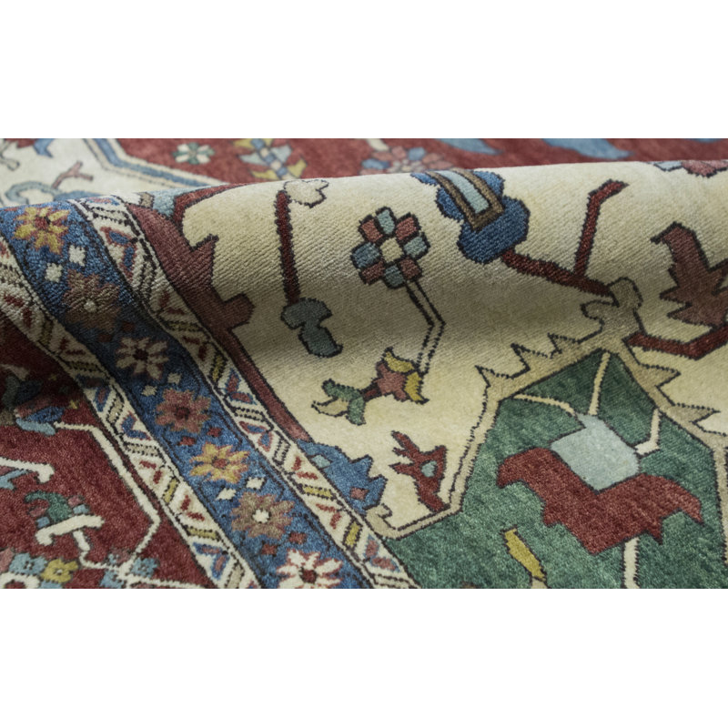 Hand-Knotted High-Quality Rust Area Rug
