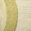 Tapis en laine / coton tissé à la main Mcclure en ivoire / vert-1065700261