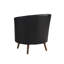Fauteuil demi-tonneau pivotant en cuir Zanzibar Vegan