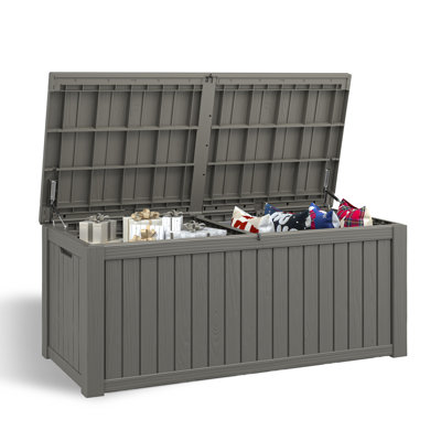 150Gallon Durable Waterproof Resin Deck Box by KAMABOKO
