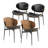 Faux Leather Dining Chair Set Of 4-1979715875