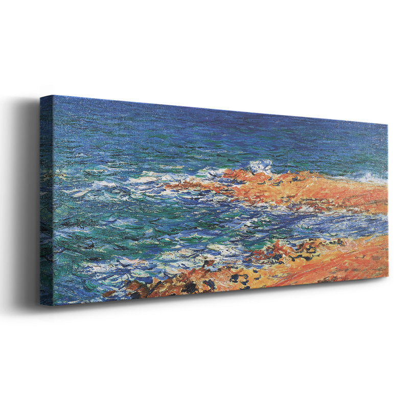La mer «Big Blue» à Antibes, 1888, H 20 po x l 50 po x P 1,5 po