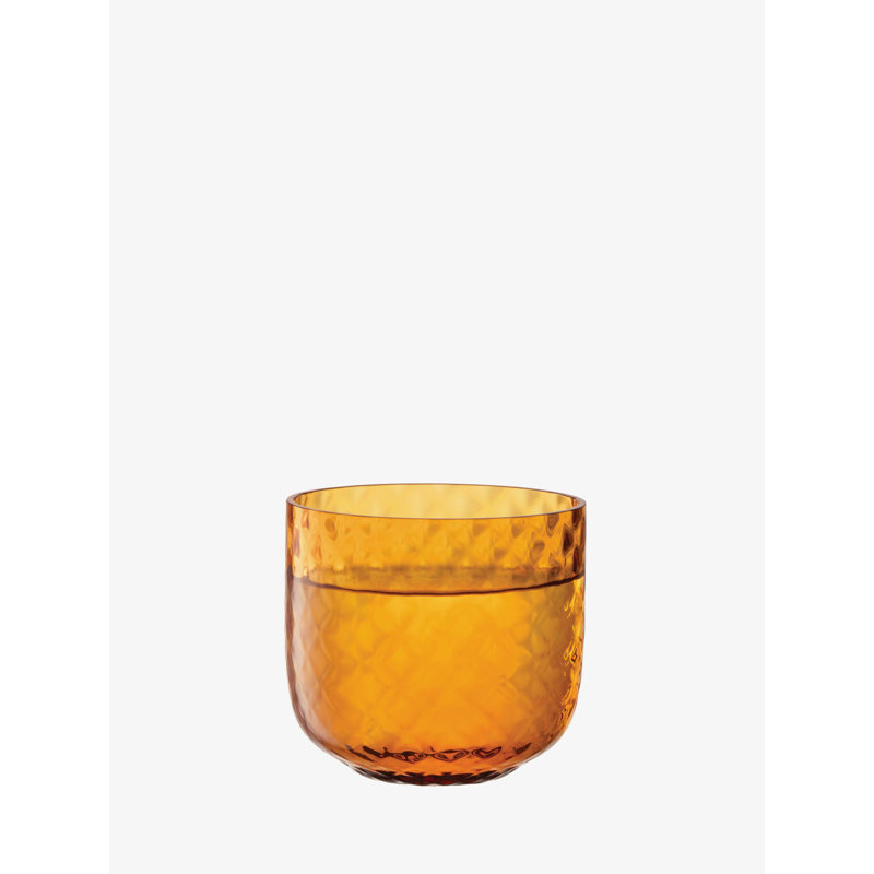 Dapple Handmade Drinking Glass, Sun Amber