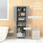 Armoire de salle de bain, grande armoire de rangement étroite avec portes et tablette réglable-267755384