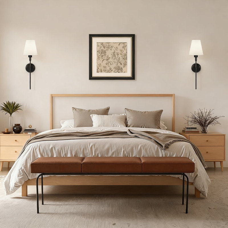 Ensemble de 2 appliques murales à piles à DEL, à intensité variable et à télécommande avec télécommande, aucun câblage requis, installation facile dans la chambre à coucher