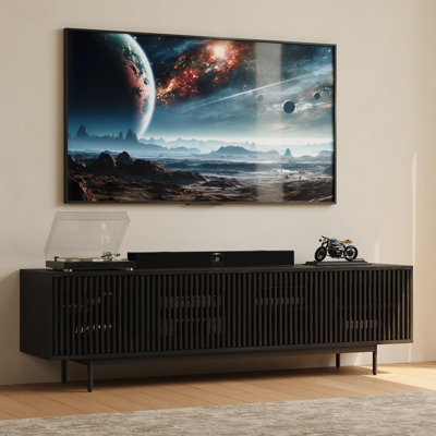 Aeolus Mid-Century Modern TV Stand, Pre-Assembly