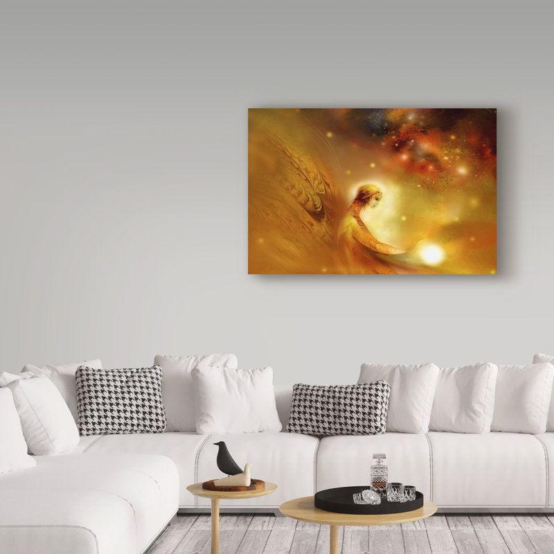 «Angel Golden» par Juriel, impression sur toile tendue, H 30 po x l 47 po