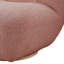 Chaise d'appoint pivotante rose - capacité de poids de 220 lb, largeur de paquet de 30 po, couleur moderne de style contemporain