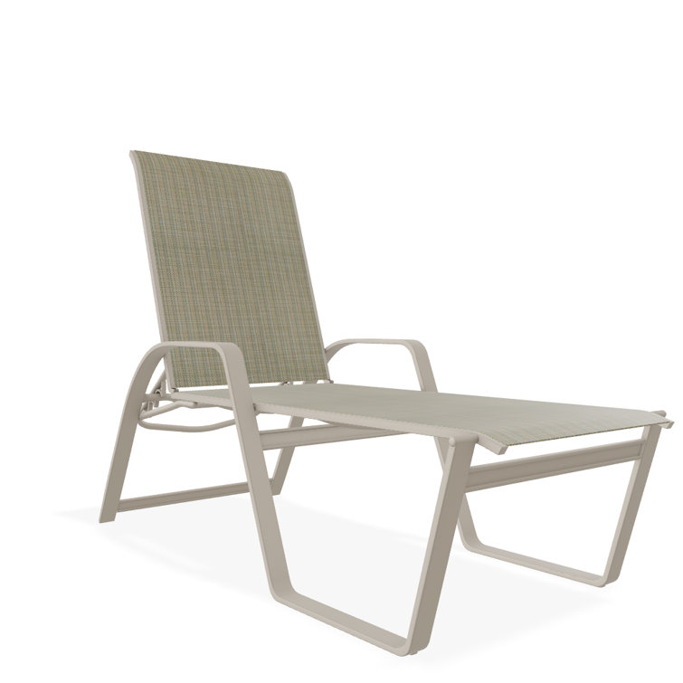 Holna Outdoor Rust-Resistant Metal Chaise Lounge
