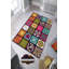 Tapis tissé élégant, 100% polyester, 4,0 x 5,9 pieds | Impression 3D numérique, antibactérien, dessous en PVC antidérapant | Lavable à la machine, hauteur des poils: 0,3 po, parfait pour le décor du salon et de la chambre à coucher-26103019
