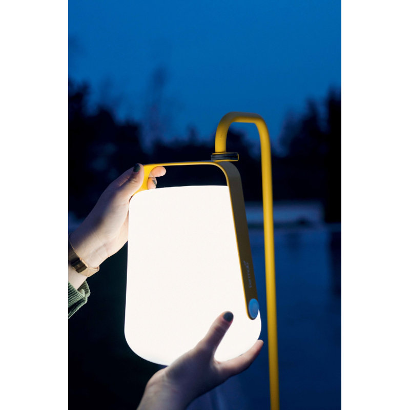 Balad LED Outdoor Wall Lantern, Honey, 10" H x 7.5" W x 7.5" D