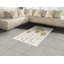 Tapis décoratif à longues fibres en fibre de polyester jaune à haute densité-42030799