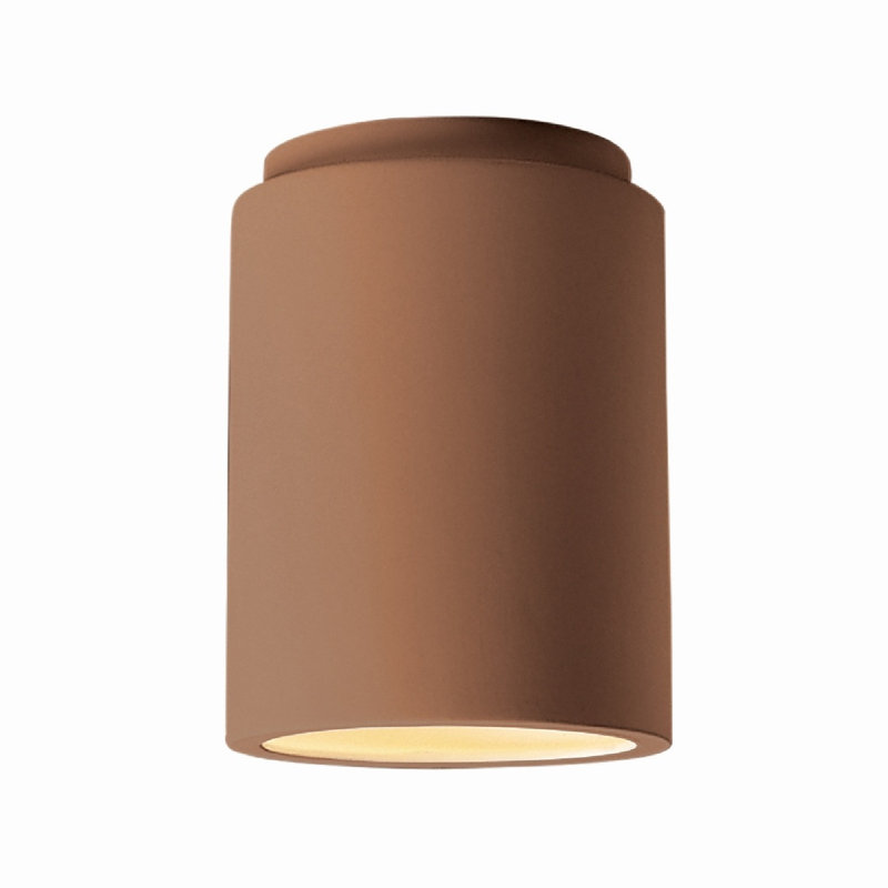 Sumatra Ceramic Flush Mount, Adobe, Incandescent (Not Included)