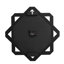 Shyfoy 60x60cm Wall Clock Mirrored Geometric Star Accent Clock